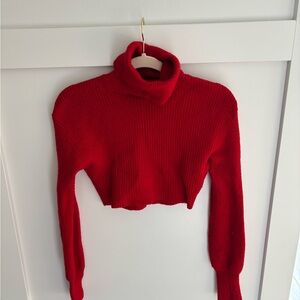 Wilfred Scarlet Cowl Neck Sweater